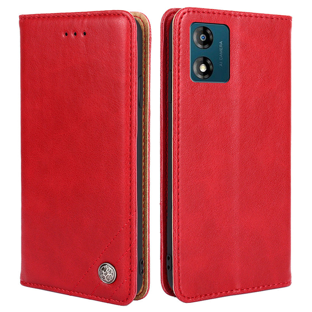 For Motorola Moto E13 4G Triangle Stitching Line PU Leather Wallet Shockproof Cover Foldable Stand Phone Case For Motorola Moto E13 4G Triangle Stitching Line PU Leather Wallet Shockproof Cover Foldable Stand Phone Case
